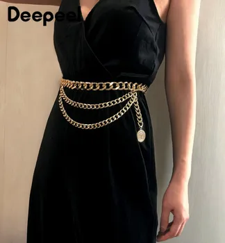 Deepeel 1pc 93cm Fashion Corset for Women Metal Decorative Cummerbunds Vintage Fringed ChainSexy Wind Cummerbunds YK711
Deepeel 1pc 93cm Fashion Corset for Women Metal Decorative Cummerbunds Vintage Fringed ChainSexy Wind Cummerbunds YK711