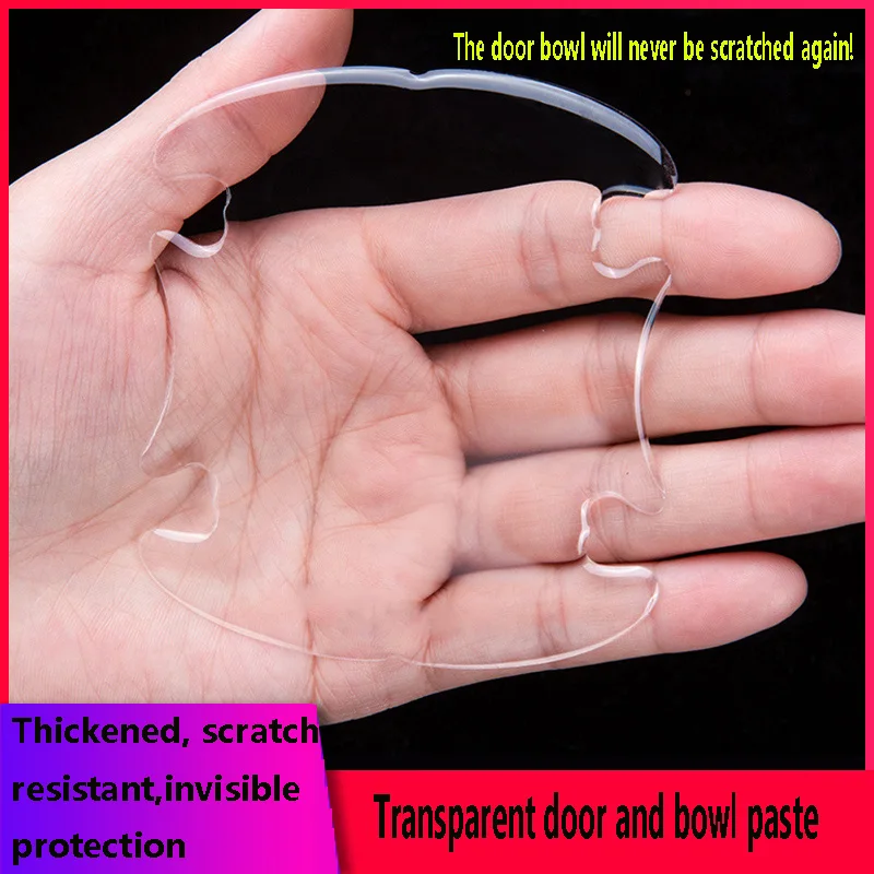 

Car transparent door handle bowl scratch protection invisible sticker silicon rear-view mirror anti-collision protection strip