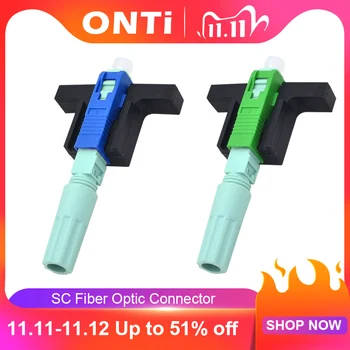 ONTi Hot Sale SC APC / UPC Fast Connector Single-Mode Connector FTTH Tool Cold Connector Tool Fiber Optic Fast Connnector 58mm
ONTi Hot Sale SC APC / UPC Fast Connector Single-Mode Connector FTTH Tool Cold Connector Tool Fiber Optic Fast Connnector 58mm