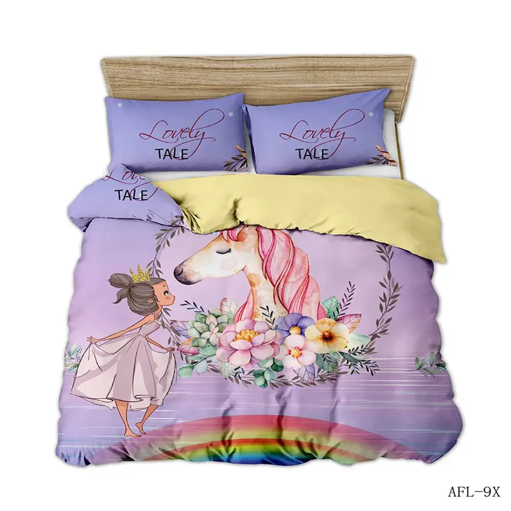 Cartoon Unicorn Illustrations 3D Quilt Duvet Doona Cover Set Single Double Queen King Print Yi Hang Ju
Cartoon Unicorn Illustrations 3D Quilt Duvet Doona Cover Set Single Double Queen King Print Yi Hang Ju