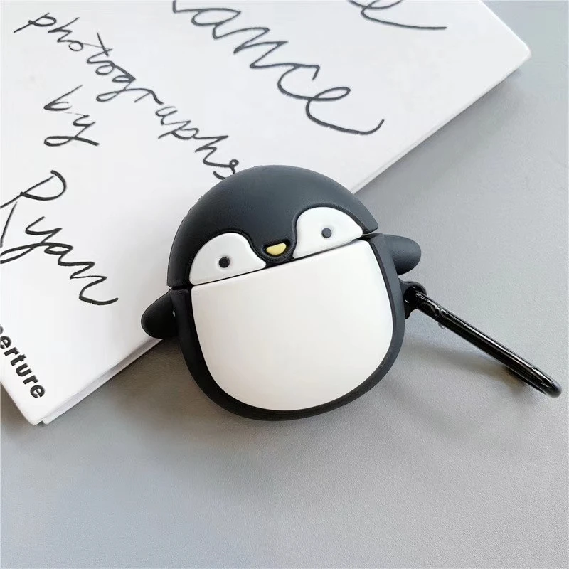 3D Penguin Cartoon Earphone Case For Airpods 2 Case Silicone Cute Keyring Cover For Apple Air Pods Case Dinosaur Protective Box
3D Penguin Cartoon Earphone Case For Airpods 2 Case Silicone Cute Keyring Cover For Apple Air Pods Case Dinosaur Protective Box