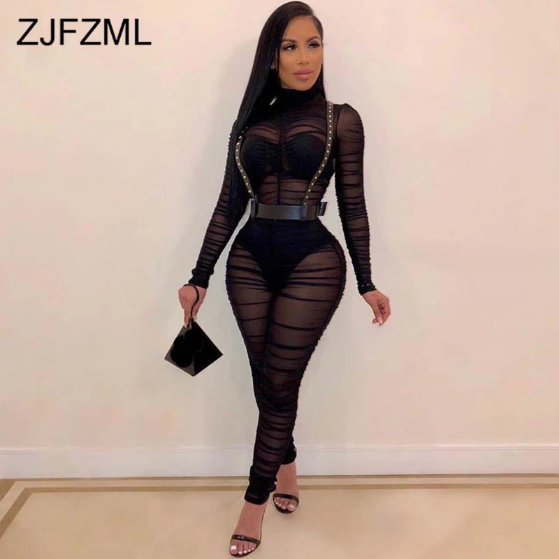 Sheer Mesh See Through Romper Women Jumpsuit Turtleneck Long Sleeve Skinny Bodysuit Autumn Neon Green Club Party Bodycon Catsuit
Sheer Mesh See Through Romper Women Jumpsuit Turtleneck Long Sleeve Skinny Bodysuit Autumn Neon Green Club Party Bodycon Catsuit