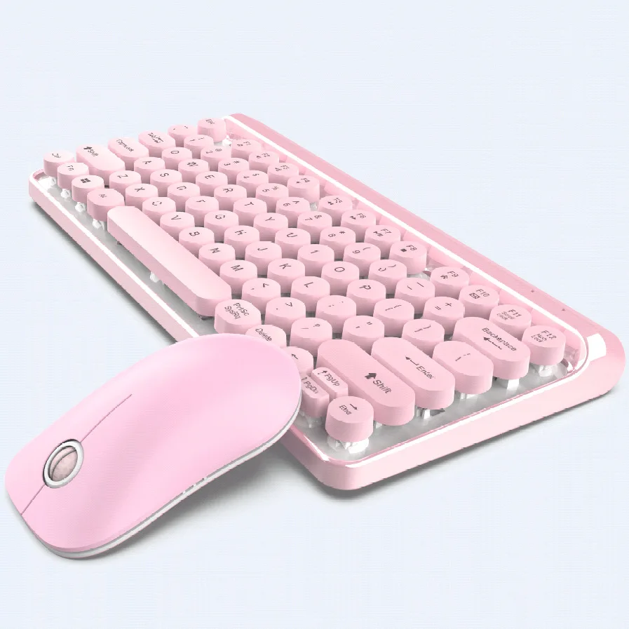 Manufacturers Direct Selling OEM Order Wireless 2.4G Keyboard And Mouse Set Punk-Style Wireless Color Keyboard Mouse
Manufacturers Direct Selling OEM Order Wireless 2.4G Keyboard And Mouse Set Punk-Style Wireless Color Keyboard Mouse