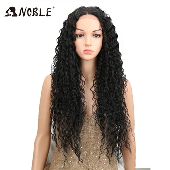 NOBLE Heat Resistant Synthetic Wigs For Women Natural Long Kinky Curly 30"Inches Black Middle Part Lace Front Wig 150% Density 
NOBLE Heat Resistant Synthetic Wigs For Women Natural Long Kinky Curly 30"Inches Black Middle Part Lace Front Wig 150% Density