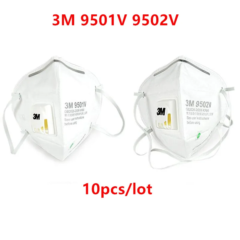 10pcs/lot 3M 9501V 9502V Particulate Respirator Folding type with Exhalation Valve Adult KN95 Respirator
10pcs/lot 3M 9501V 9502V Particulate Respirator Folding type with Exhalation Valve Adult KN95 Respirator