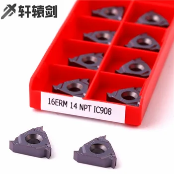 10PCS 16ERM 16IRM 11.5NPT 14NPT 18NPT IC908 angle Thread turning tools Tungsten Carbide Inserts of cnc lathe cutter
10PCS 16ERM 16IRM 11.5NPT 14NPT 18NPT IC908 angle Thread turning tools Tungsten Carbide Inserts of cnc lathe cutter