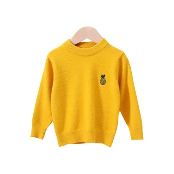 Solid Baby Sweater Polyester Blended Elastic Kids Boys Girls Coat Children Autumn Winter Warm Soft Pullover Embroidery Pineapple
Solid Baby Sweater Polyester Blended Elastic Kids Boys Girls Coat Children Autumn Winter Warm Soft Pullover Embroidery Pineapple
