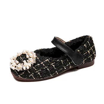 Fashion Girls Shoes 2020 Winter Warm Cotton Inside Children Flats Kids Shoes Chic Rhinestone With Pearls Princess Autumn 26-36
Fashion Girls Shoes 2020 Winter Warm Cotton Inside Children Flats Kids Shoes Chic Rhinestone With Pearls Princess Autumn 26-36