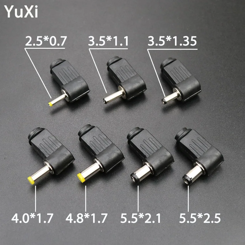 YuXi DC Power Male Plug Jack Adapter 90 Degree DC Plug 5.5x2.1mm 5.5x2.5mm 4.8x1.7mm 4.0x1.7 3.5x1.3mm 3.5x1.1 2.5x0.7mm
YuXi DC Power Male Plug Jack Adapter 90 Degree DC Plug 5.5x2.1mm 5.5x2.5mm 4.8x1.7mm 4.0x1.7 3.5x1.3mm 3.5x1.1 2.5x0.7mm