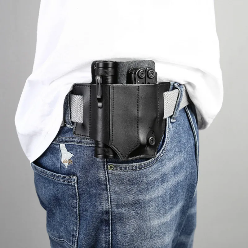 Tactical Leather Multitool Sheath EDC Tool Pouch Organizer Flashlight Knives Key Holder Outdoor Camping Hunting Storage Belt Bag
Tactical Leather Multitool Sheath EDC Tool Pouch Organizer Flashlight Knives Key Holder Outdoor Camping Hunting Storage Belt Bag