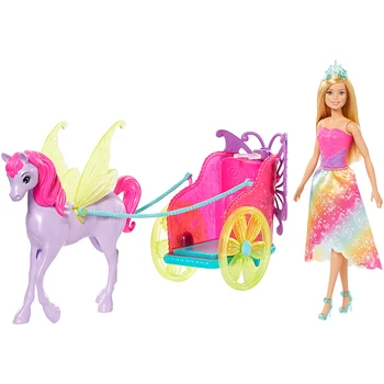 Barbie Set Big Gift Box Dream Princess and Carriage Rainbow Castle Children Girl Play House Toy Birthday Gift GJK53
Barbie Set Big Gift Box Dream Princess and Carriage Rainbow Castle Children Girl Play House Toy Birthday Gift GJK53