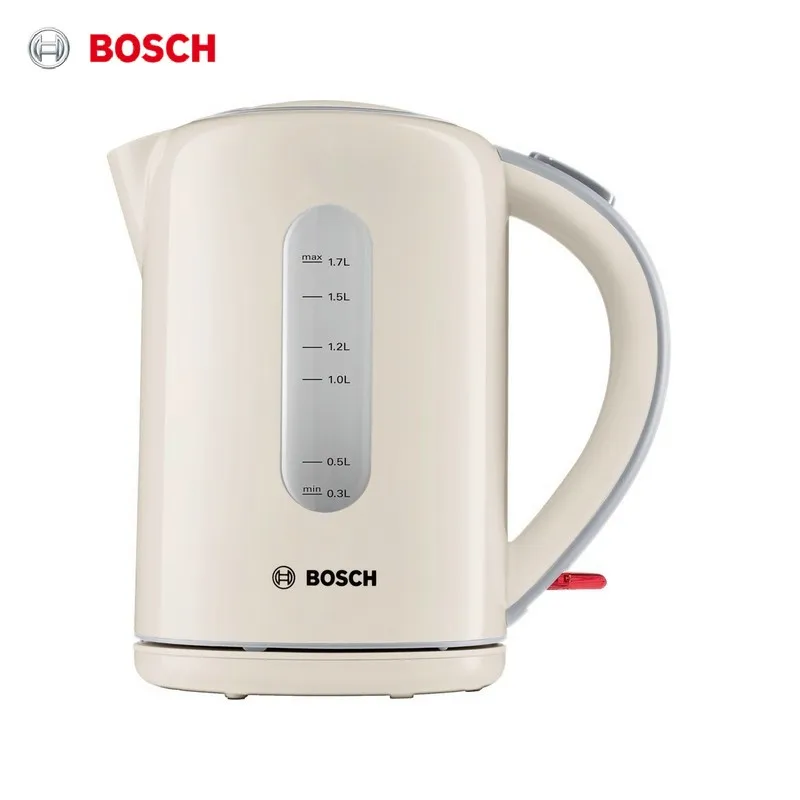 Фото Электрический чайник Bosch 1.7 TWK7607 бежевый  Бытовая | Электрические чайники (32972616924)