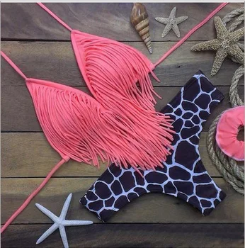 Passionate Samba Bikini Tassel Swimsuit Split Suit Sexy Multicolor Beach Suit swimsuit cover up 
Passionate Samba Bikini Tassel Swimsuit Split Suit Sexy Multicolor Beach Suit swimsuit cover up