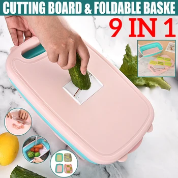 Kitchen multifunctional folding board set with filter basket folding drainage basket potato shredder with kitchen knife
Kitchen multifunctional folding board set with filter basket folding drainage basket potato shredder with kitchen knife
