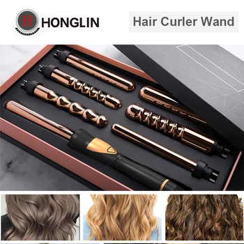 Honglin 7-in-1 Professional Curling Iron Ceramic Hair Styler Hair Waver Styling Tools Hair Curler Wand Wave Electric Curling
Honglin 7-in-1 Professional Curling Iron Ceramic Hair Styler Hair Waver Styling Tools Hair Curler Wand Wave Electric Curling