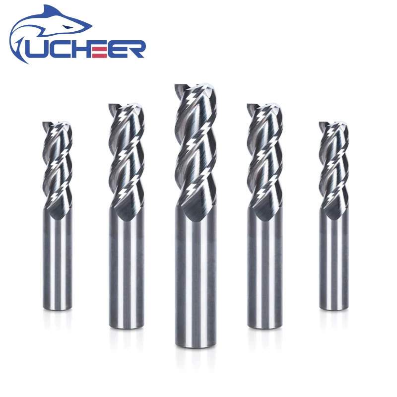UCHEER 1PC 3 Flutes 1-20mm Solid Carbide End Mill for AL cutting CNC Milling Cutter Tungsten steel router bits CNC machine
UCHEER 1PC 3 Flutes 1-20mm Solid Carbide End Mill for AL cutting CNC Milling Cutter Tungsten steel router bits CNC machine