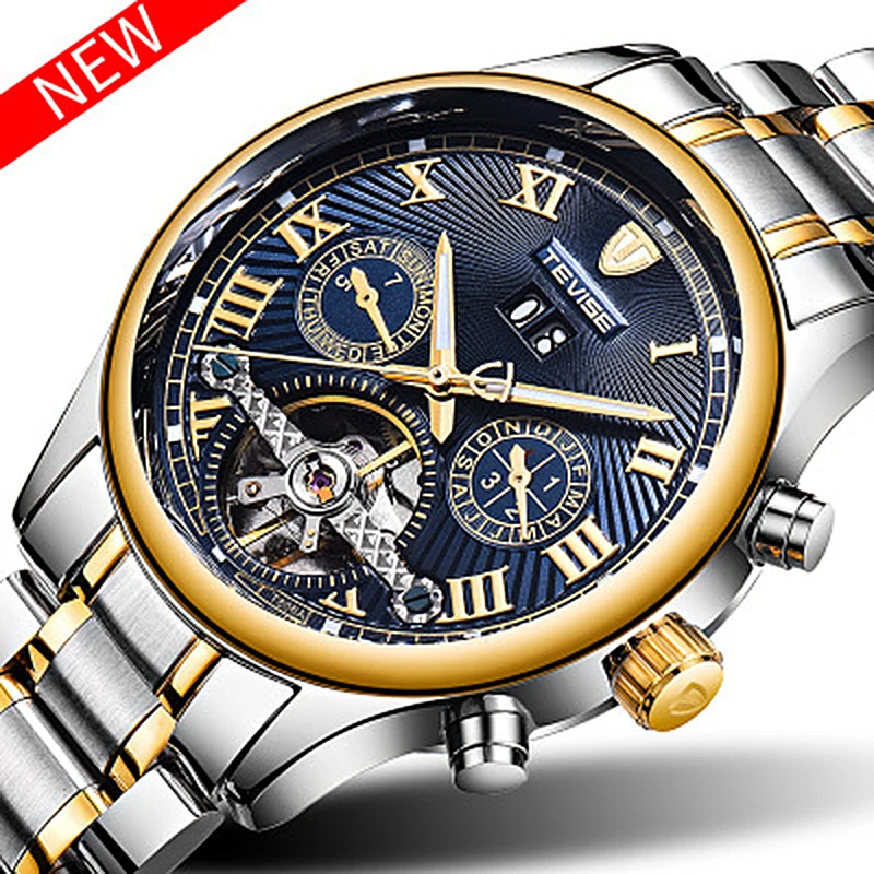 Mens Watches Brand TEVISE New Luxury Automatic Watch Men Tourbillon Mechanical Watch Sport Military Clock Automatico Masculino
Mens Watches Brand TEVISE New Luxury Automatic Watch Men Tourbillon Mechanical Watch Sport Military Clock Automatico Masculino