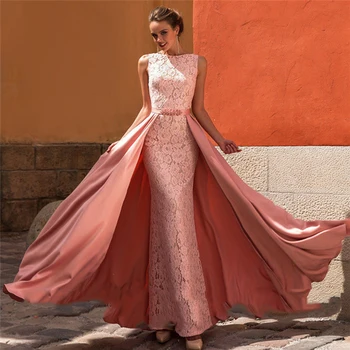 Sevintage Boothals Two Pieces Prom Dresses Afneembare Trein Kant Satijn Lange Formele Party Avondjurken abendkleider
Sevintage Boothals Two Pieces Prom Dresses Afneembare Trein Kant Satijn Lange Formele Party Avondjurken abendkleider