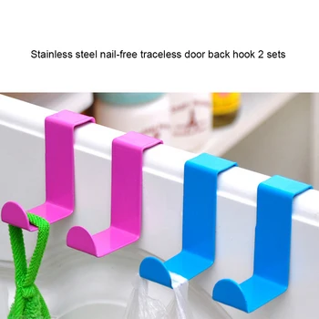 2pcs Over Door Hooks Stainless Steel Cabinet Drawer Hanging Hooks Office Kitchen Towel Coat Hanger 
2pcs Over Door Hooks Stainless Steel Cabinet Drawer Hanging Hooks Office Kitchen Towel Coat Hanger