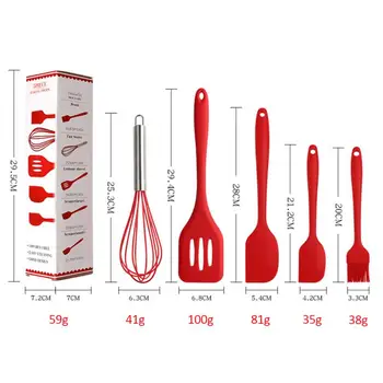 5Pcs/Set Cooking Tool Sets Scraper Egg Beater Spatula Oil Brush Utensils Silicone Cooking Household Kitchenware Dropshipping
5Pcs/Set Cooking Tool Sets Scraper Egg Beater Spatula Oil Brush Utensils Silicone Cooking Household Kitchenware Dropshipping