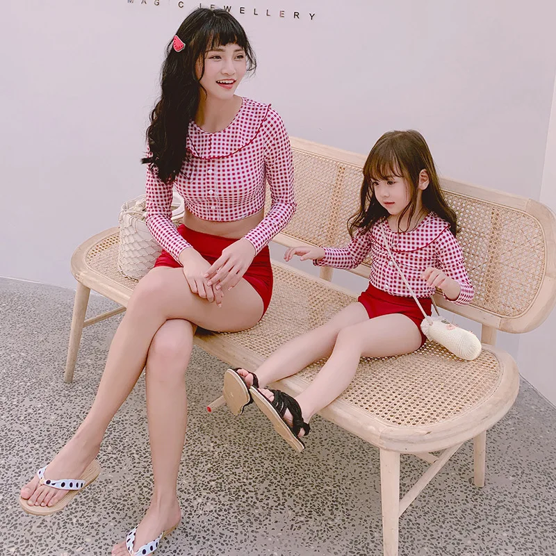 Parent And Child Bathing Suit 2020 Mother & Daughter New Style Sexy Slimming Split Type Plaid Bathing Suit Modest Fashion Parent
Parent And Child Bathing Suit 2020 Mother & Daughter New Style Sexy Slimming Split Type Plaid Bathing Suit Modest Fashion Parent