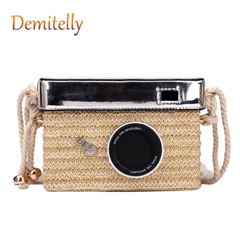 Summer New Style Camera-shaped Ladies Handbag Fashion Straw Woven Shoulder Strap One Shoulder Messenger Bag Lady Tote Bag Wallet
Summer New Style Camera-shaped Ladies Handbag Fashion Straw Woven Shoulder Strap One Shoulder Messenger Bag Lady Tote Bag Wallet
