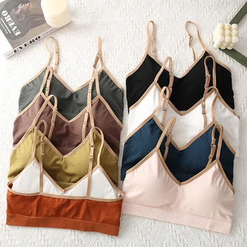 Women Deep V Tank Tops Sexy Lingerie Backless Active Camisole Comfort Bralette Top Girls Sports Underwear Vest for Running #F
Women Deep V Tank Tops Sexy Lingerie Backless Active Camisole Comfort Bralette Top Girls Sports Underwear Vest for Running #F