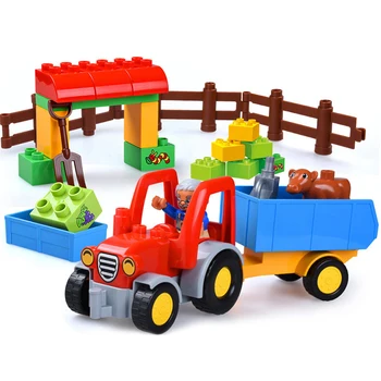 Hot Sale Happy Farm Large Building Blocks Sets Friends Figures Animal DIY Baseplate Duploed Bricks Educational Toys for Children
Hot Sale Happy Farm Large Building Blocks Sets Friends Figures Animal DIY Baseplate Duploed Bricks Educational Toys for Children
