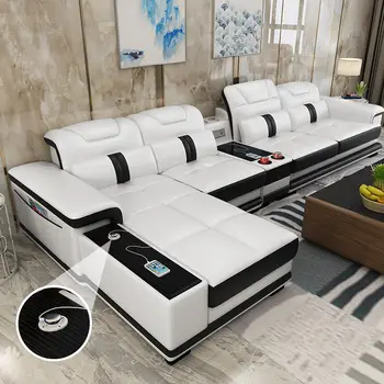 Furniture Factory Provided Living Room genuine leather Sofa Sectional sofa set
Furniture Factory Provided Living Room genuine leather Sofa Sectional sofa set
