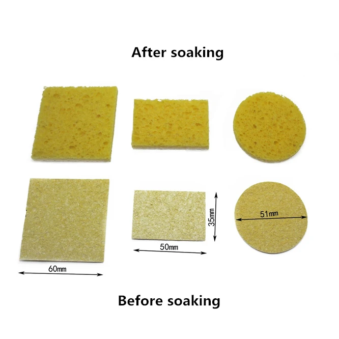 100Pcs Square Round shape 6x6cm High Temperature Resistant Sponge Electric Iron Tip Cleaning Sponge Rectangular Cleaning sponge
100Pcs Square Round shape 6x6cm High Temperature Resistant Sponge Electric Iron Tip Cleaning Sponge Rectangular Cleaning sponge