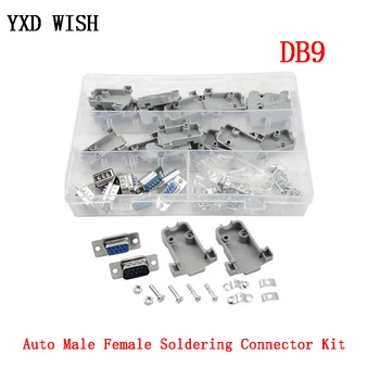 10pcs DB9 Connector Auto Male Female Soldering Connector Assortment Kit + 10pcs Plastic Shell Crimp Terminals 9Pin Connectors
10pcs DB9 Connector Auto Male Female Soldering Connector Assortment Kit + 10pcs Plastic Shell Crimp Terminals 9Pin Connectors