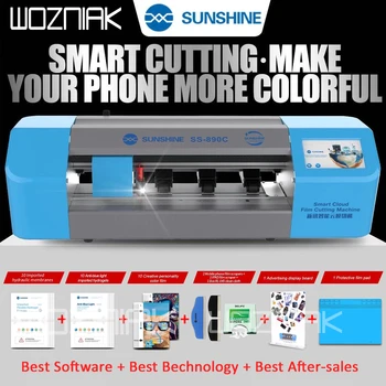 SUNSHINE SS-890C Auto Cutting Machine SS-057 SS-057B Flexible Hydrogel Film for Screen Front Protective Back Film Cut sticker
SUNSHINE SS-890C Auto Cutting Machine SS-057 SS-057B Flexible Hydrogel Film for Screen Front Protective Back Film Cut sticker