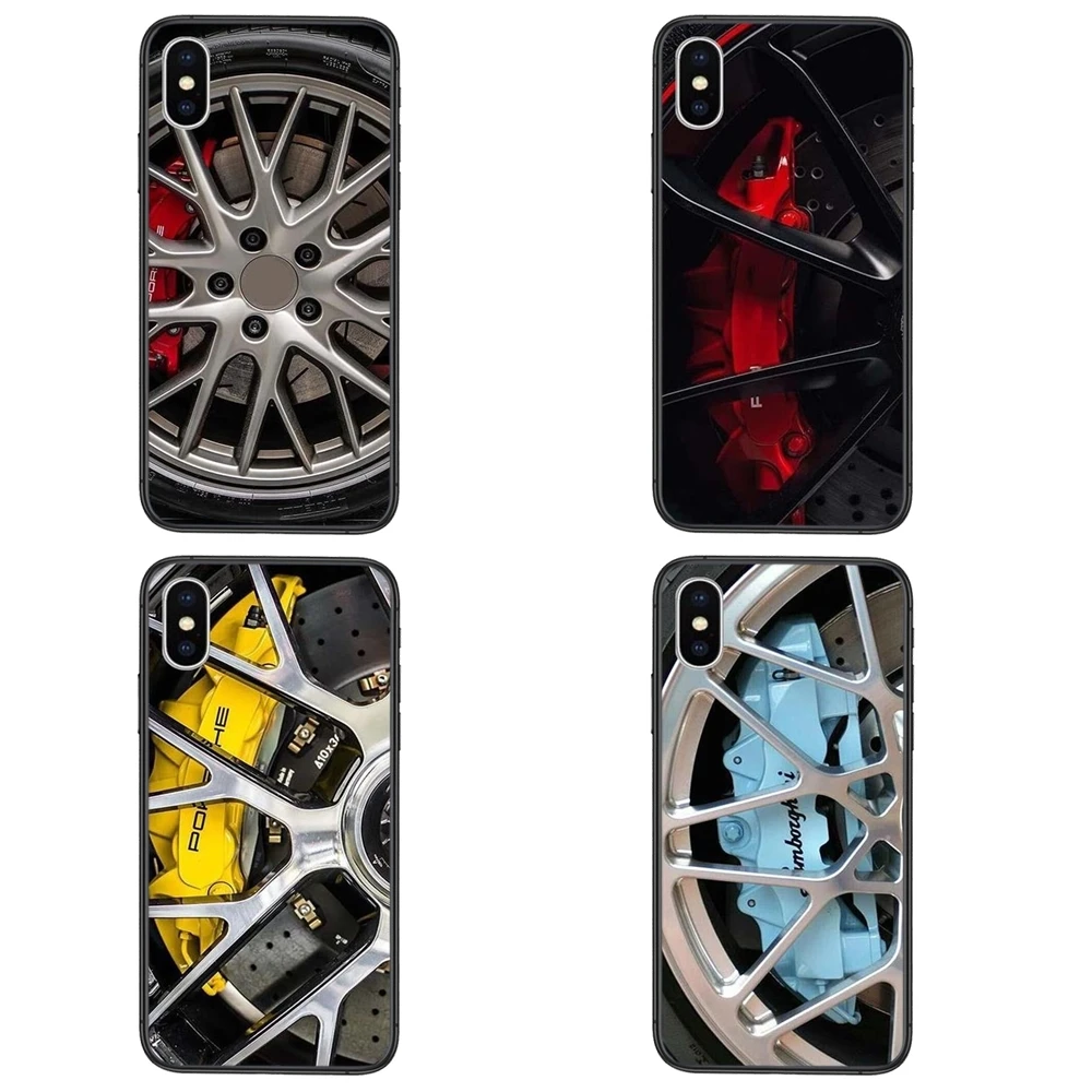 Релизы черный Задний тренд Etui горячие спортивные автомобильные колеса для Apple