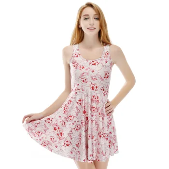 Spring New Style Digital Printing Pink Skull Pleated One Piece Full Skirt Skd1124
Spring New Style Digital Printing Pink Skull Pleated One Piece Full Skirt Skd1124
