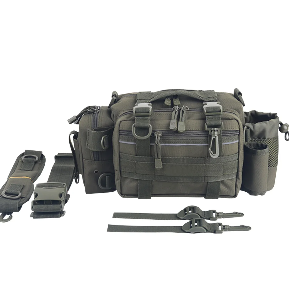 Sports Multifunctional Outdoor Portable Fishing Tackle Bag Shoulder Camping Zipper Large Capacity Multi Pocket Adjustable Strap 
Sports Multifunctional Outdoor Portable Fishing Tackle Bag Shoulder Camping Zipper Large Capacity Multi Pocket Adjustable Strap