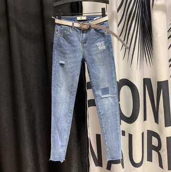 High Waist Slimming Holes Jeans Women's 2020 Spring New Style Tight-Fit Skinny Stretch Pencil Pants Denim Pants Jeans
High Waist Slimming Holes Jeans Women's 2020 Spring New Style Tight-Fit Skinny Stretch Pencil Pants Denim Pants Jeans