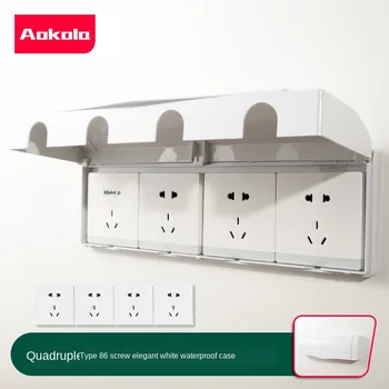 Semi-circular outlet design 86-type four-position elegant white waterproof box thickened hydrophobic sponge pad design quadruple
Semi-circular outlet design 86-type four-position elegant white waterproof box thickened hydrophobic sponge pad design quadruple