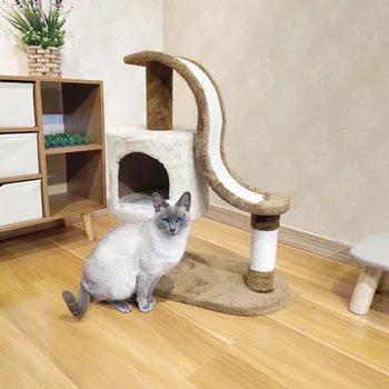 Small solid wood cat litter cat tree cat climbing frame, tree house cat scratcher pet cat supplies
Small solid wood cat litter cat tree cat climbing frame, tree house cat scratcher pet cat supplies