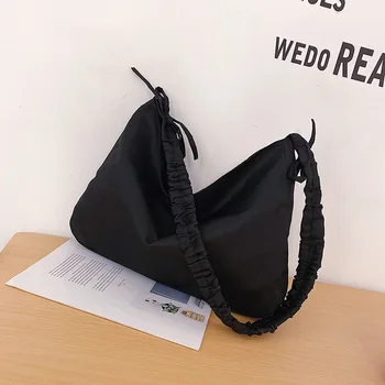 Shoulder Bag Nylon Large Bag Women's Bag New 2020 Student Class Solid Color Portable Bucket Bag Bag Shoulder Messenger Bag Tide
Shoulder Bag Nylon Large Bag Women's Bag New 2020 Student Class Solid Color Portable Bucket Bag Bag Shoulder Messenger Bag Tide