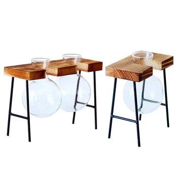 3 Pcs Creative Glass Bottle Vase Hydroponic Plant Transparent Vase Wooden Frame Coffee Shop Room Decor Table Desk Decoration Vas
3 Pcs Creative Glass Bottle Vase Hydroponic Plant Transparent Vase Wooden Frame Coffee Shop Room Decor Table Desk Decoration Vas