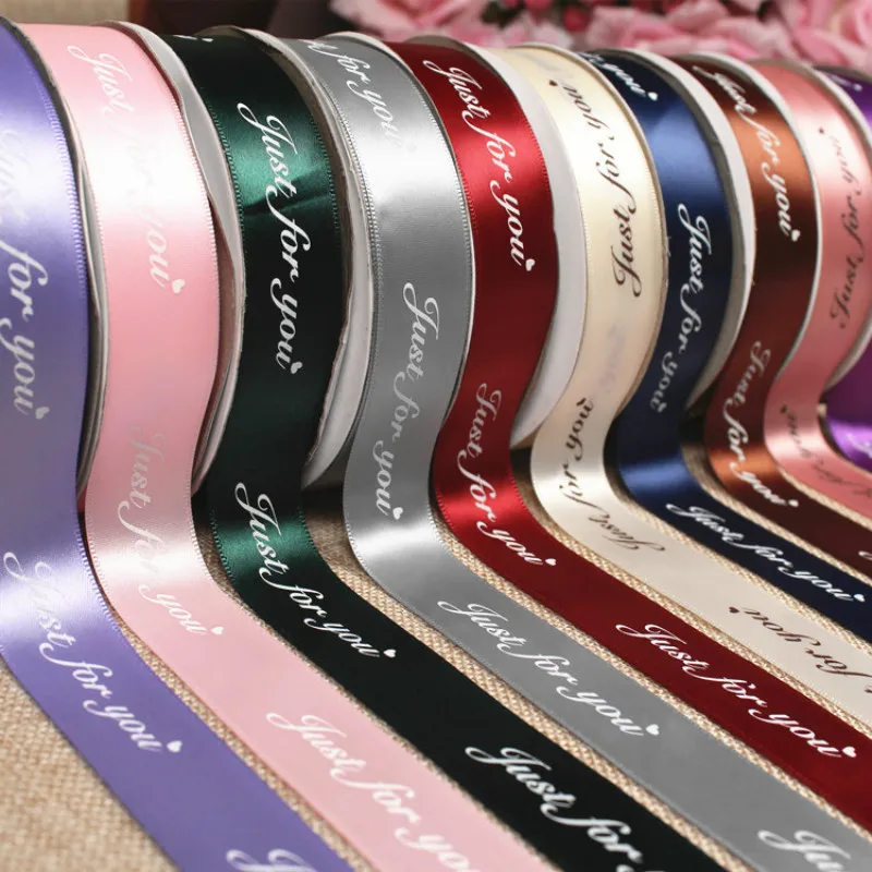 25mm Printed Poly Satin Ribbon(Just for You) Wedding Party Decorations DIY Crafts Gift Packing Belt Sewing Acce 45meters
25mm Printed Poly Satin Ribbon(Just for You) Wedding Party Decorations DIY Crafts Gift Packing Belt Sewing Acce 45meters