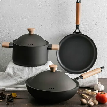 3pcs Set Non-stick Iron Cooking Pots and Pans Set Korean Cookware for Table Hot Pot Soup Kitchen Cooking Pot with Cover Soup Pot
3pcs Set Non-stick Iron Cooking Pots and Pans Set Korean Cookware for Table Hot Pot Soup Kitchen Cooking Pot with Cover Soup Pot