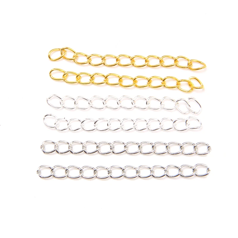 0.7x5cm 50Pcs Metal Extension Chains for Jewelry Making DIY Link Extended Chains Tail Extender for Necklaces Bracelet Findings
0.7x5cm 50Pcs Metal Extension Chains for Jewelry Making DIY Link Extended Chains Tail Extender for Necklaces Bracelet Findings