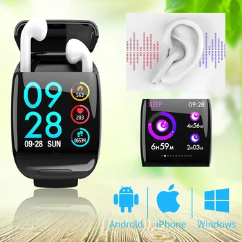 2 in 1 Smart watch wireless Bluetooth Headset Combo Running Music Wristband Earphone Heart Rate Blood Pressure Fitness tracker
2 in 1 Smart watch wireless Bluetooth Headset Combo Running Music Wristband Earphone Heart Rate Blood Pressure Fitness tracker