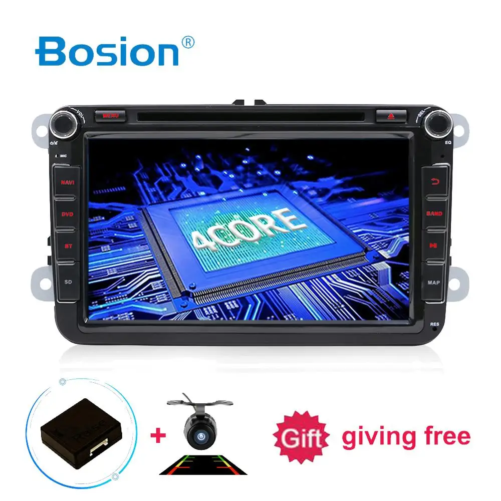 Автомагнитола Bosion 2 Din DVD GPS Android 10 для Volkswagen Skoda/Seat/Passat/b7/POLO/GOLF5 6/Caddy WIFI BT 3G/4G Net