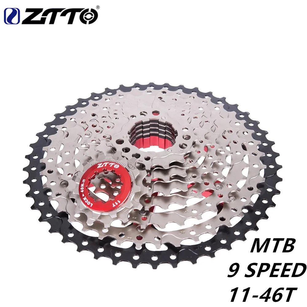 Фото ZTTOMTB 9-speed 11-46T card type 9s sprocket 9v k7 flywheel accessories ratio compatible M430 M4000 M590 mountain bike | Спорт и