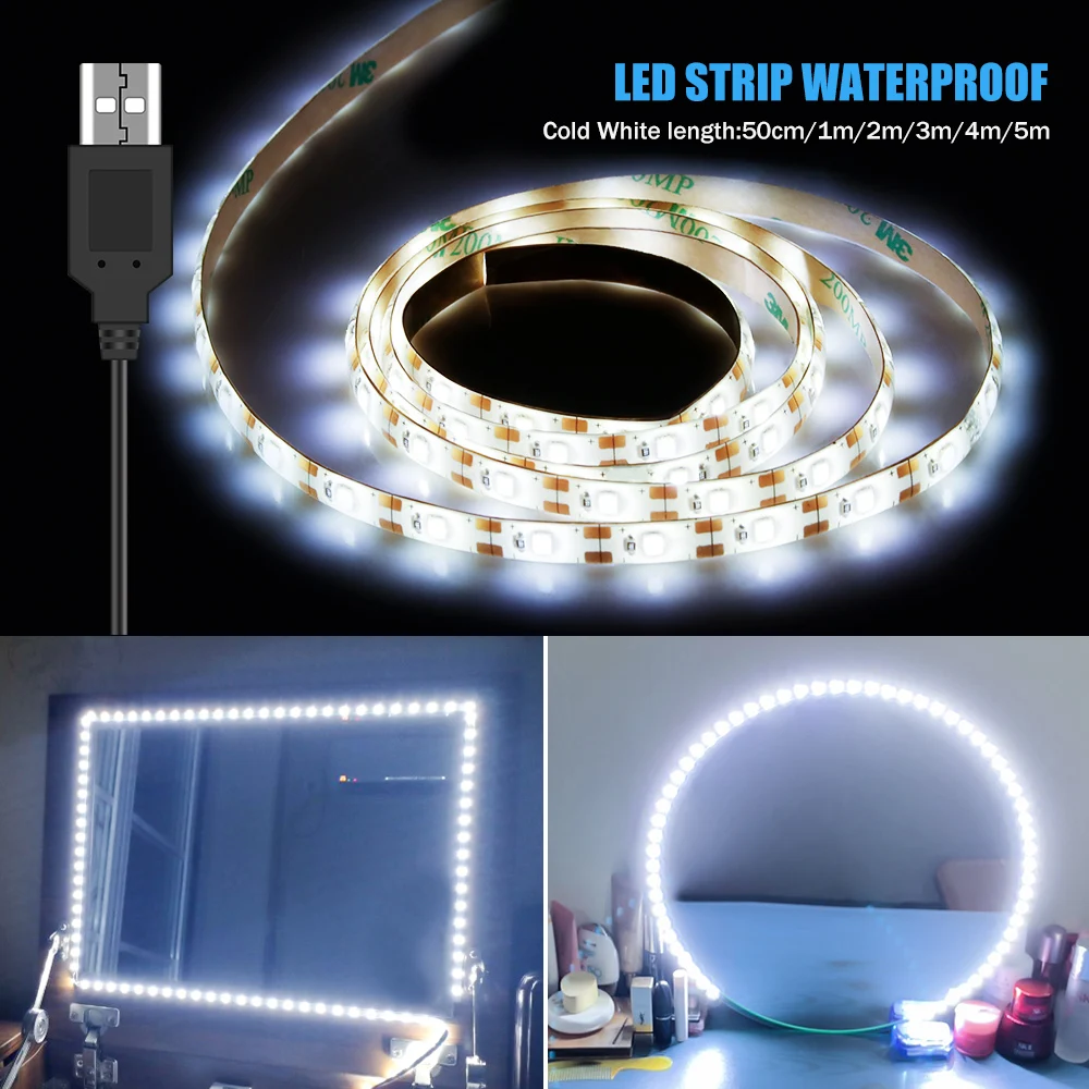 CanLing Vanity Makeup Table Mirror Wall Lamp LED Bedroom Decor Dressing Beauty Light USB 5V Bathroom Cabinet Mirror Lights 1M-5M
CanLing Vanity Makeup Table Mirror Wall Lamp LED Bedroom Decor Dressing Beauty Light USB 5V Bathroom Cabinet Mirror Lights 1M-5M