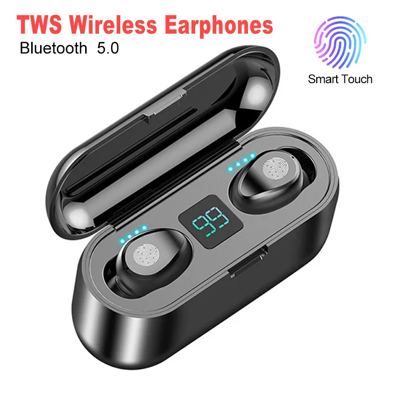 TWS Headphones Bluetooth 5.0 Wireless Earphones 3D Stereo Sound Earbud Sports Earphone with Portable Charging Box
TWS Headphones Bluetooth 5.0 Wireless Earphones 3D Stereo Sound Earbud Sports Earphone with Portable Charging Box