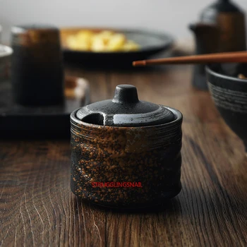 Ceramic Condiment Jar Household Seasoning Box Ceramics Tray Spice Jar Soy Sauce Pot Salt Sugar Single Can Kitchen Seasoning Tool 
Ceramic Condiment Jar Household Seasoning Box Ceramics Tray Spice Jar Soy Sauce Pot Salt Sugar Single Can Kitchen Seasoning Tool
