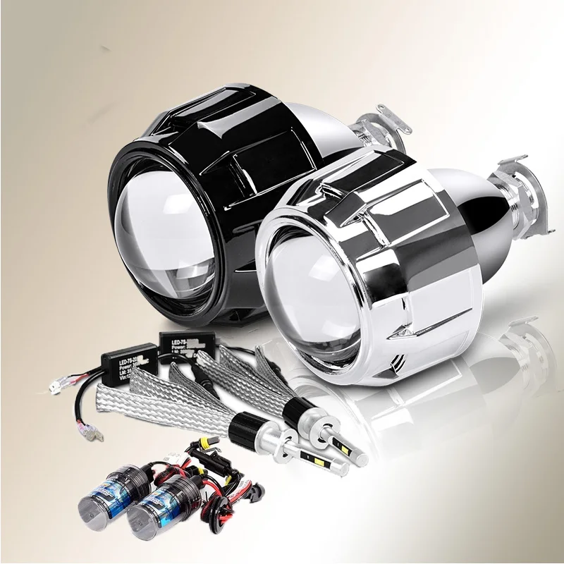 DERI 2Pcs 2.5 Inch Universal New Car Motorcycle Mini Retrofit Projector Lens With H1 Led HID Xenon Headlight Kit H4 H7 Adapters
DERI 2Pcs 2.5 Inch Universal New Car Motorcycle Mini Retrofit Projector Lens With H1 Led HID Xenon Headlight Kit H4 H7 Adapters
